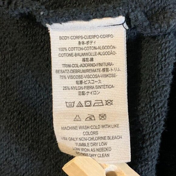 Free‎ People Women's Westwood Cotton Velvet Trim Hooded Coat Cardigan Size S - Picture 9 of 13